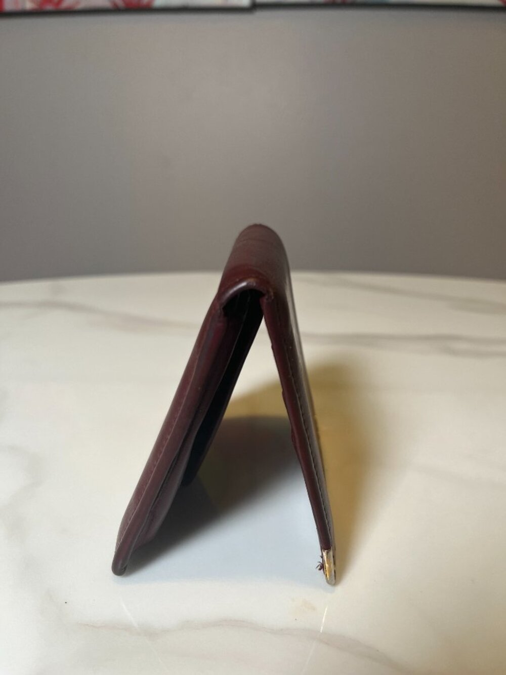 Cartier Must de Cartier Burgundy Leather Bifold Wallet Full Inclusion - Picture 6 of 12